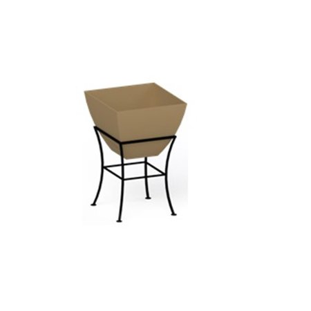 RTS COMPANIES US 20 in. Square Planter with Stand - Oak 5605-00300A-54-81